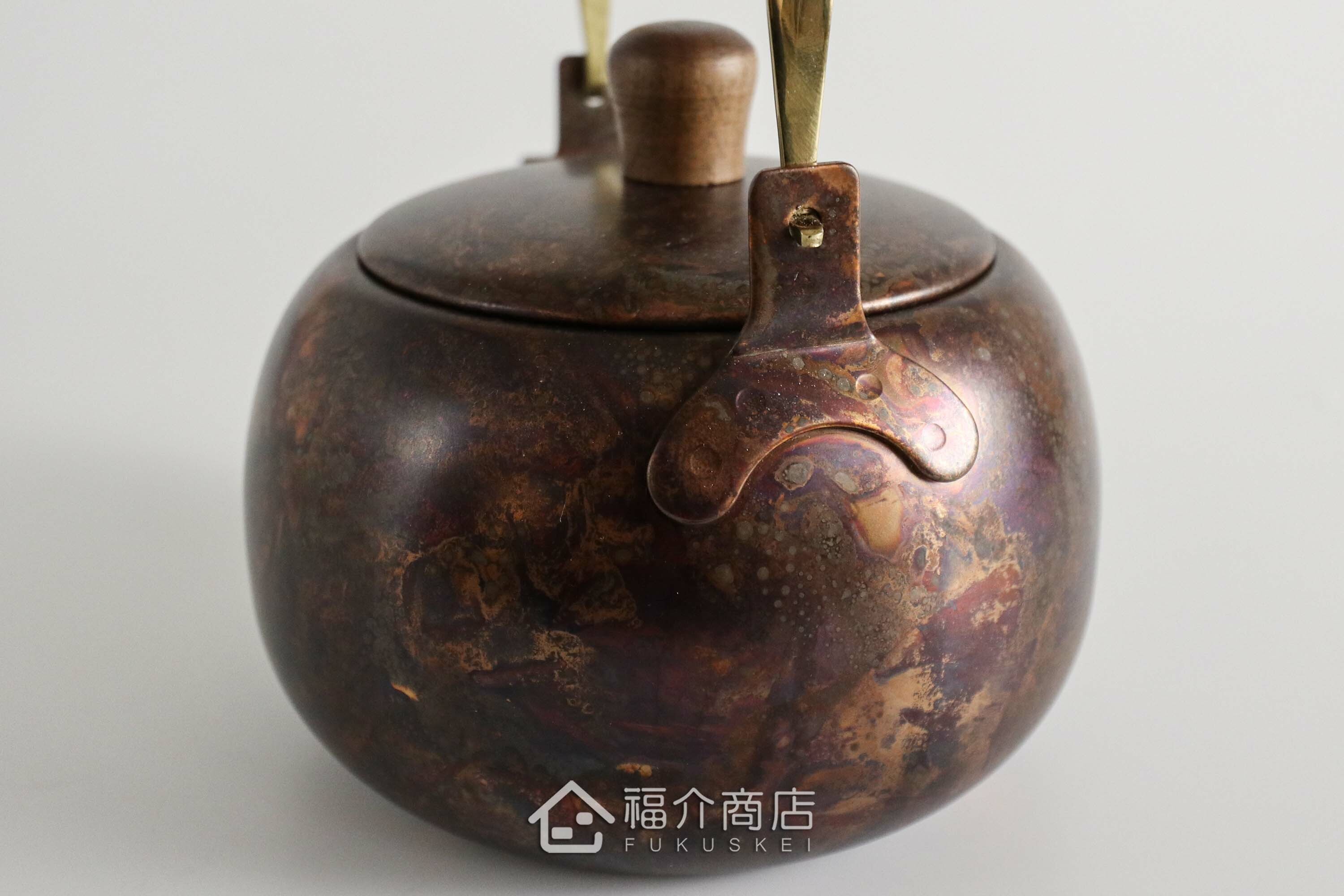 泡茶用的紅棕色不鏽鋼材質泡茶壺