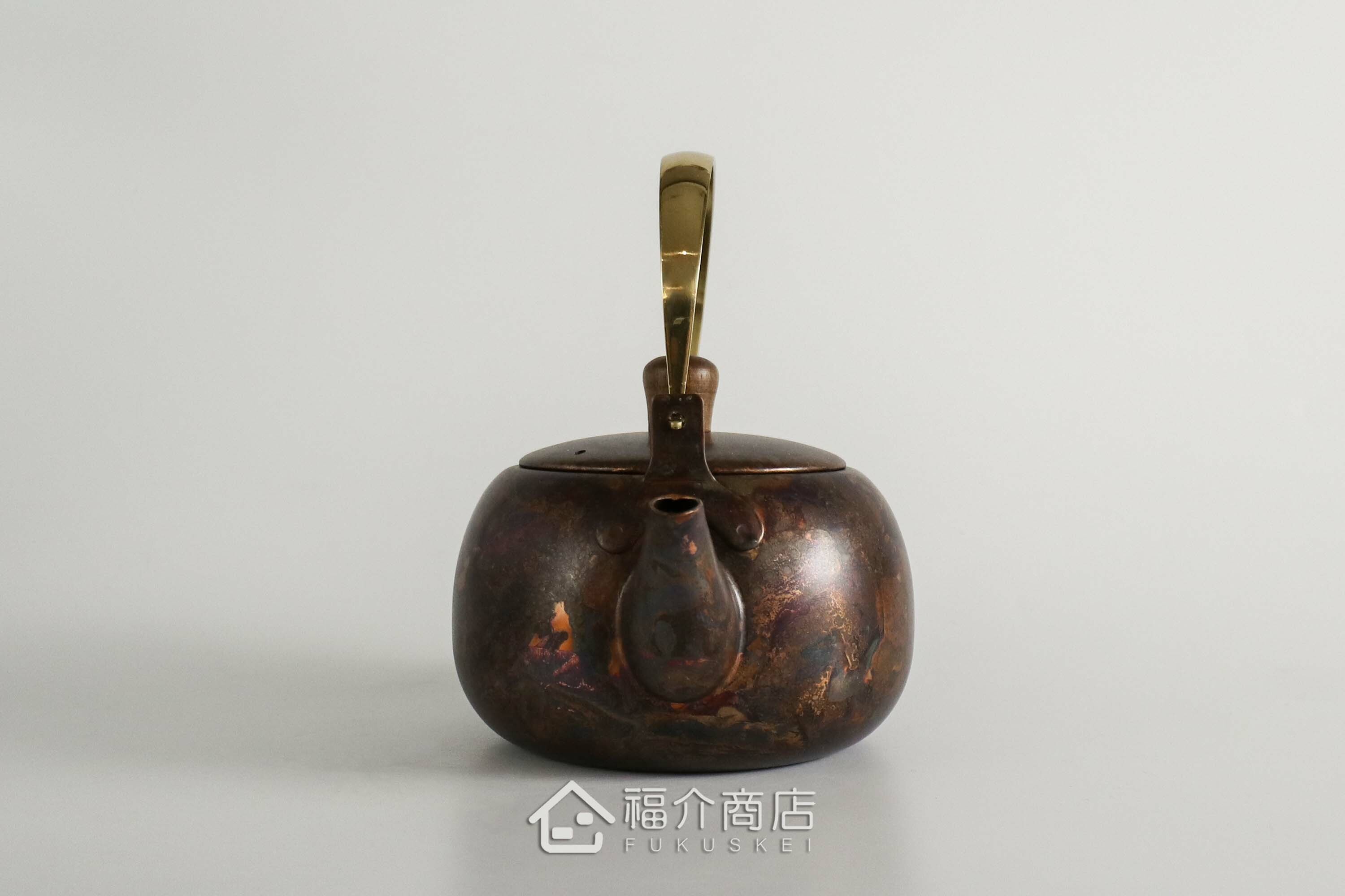 泡茶用的紅棕色不鏽鋼材質泡茶壺