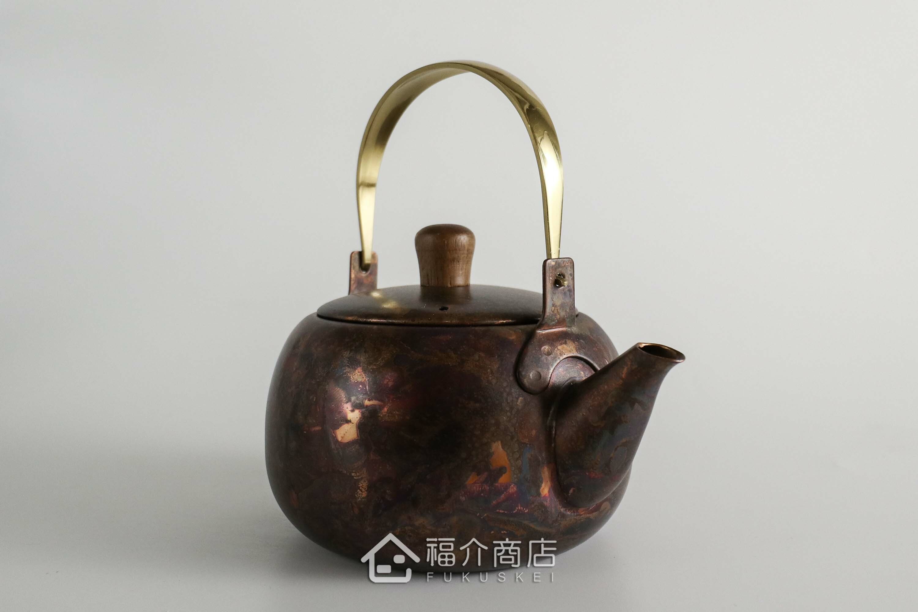 泡茶用的紅棕色不鏽鋼材質泡茶壺