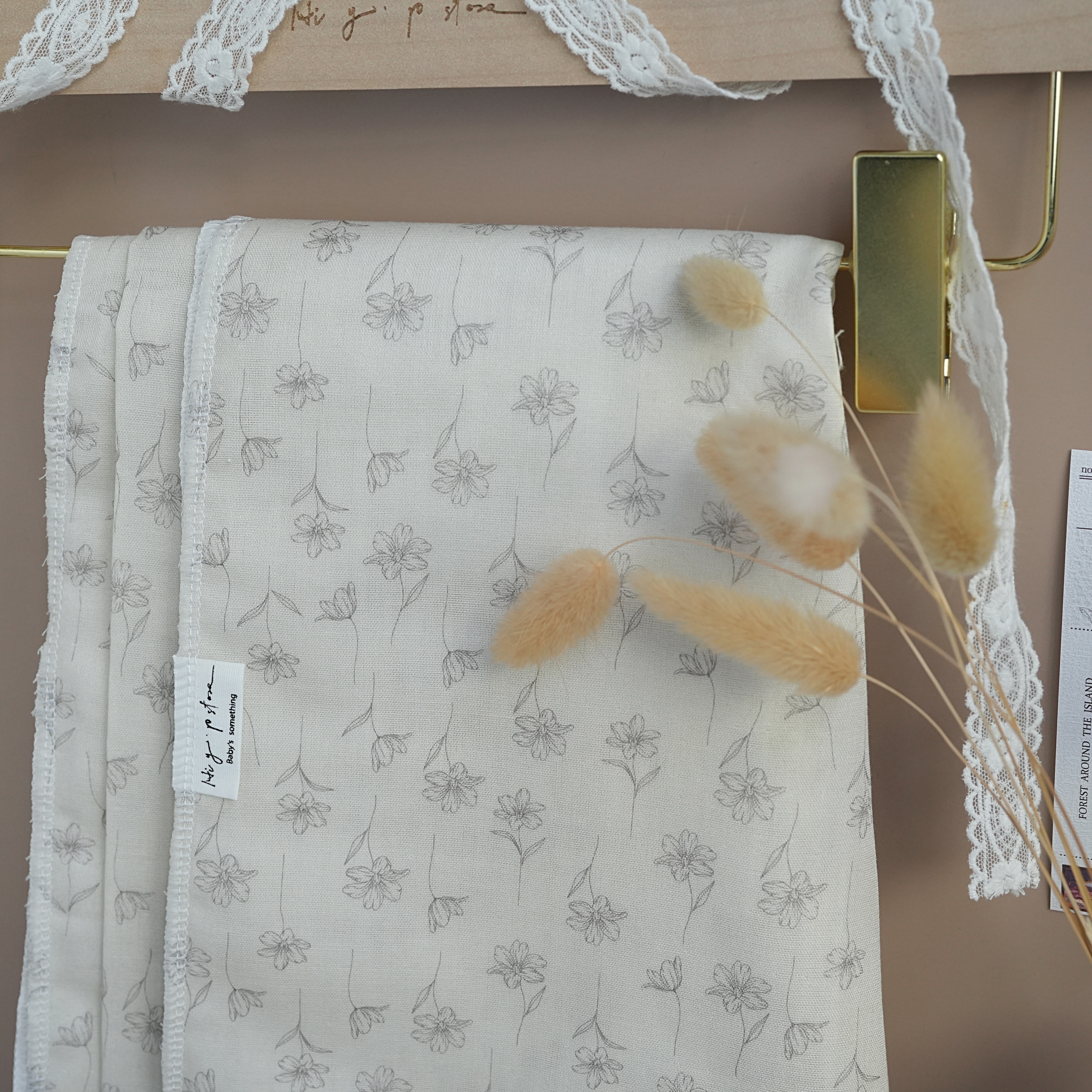 Hi Y.P store-包巾-獨家設計款-高雅桔梗