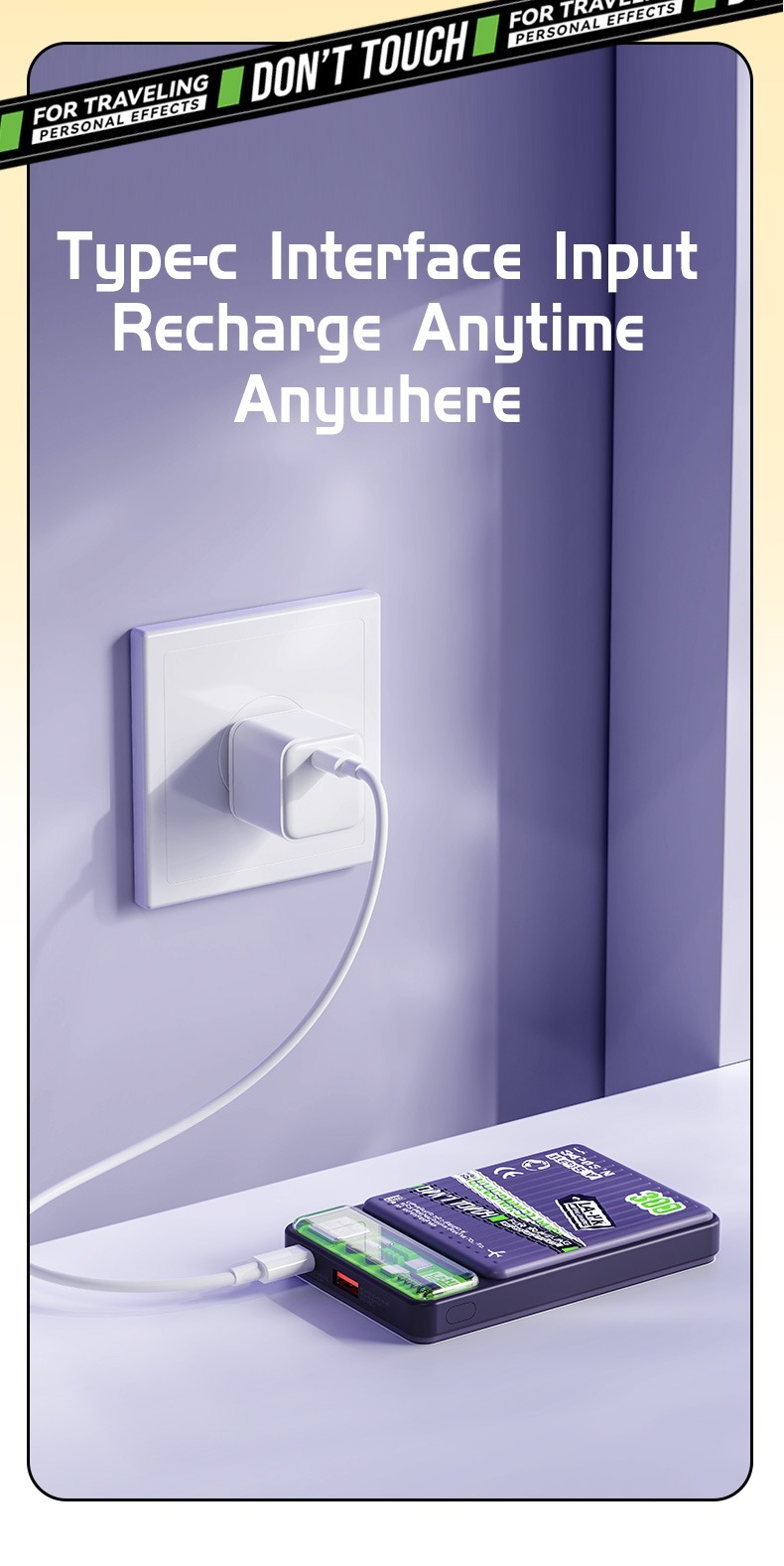 Rock  旅行專用 10000mAh超薄磁吸行動電源