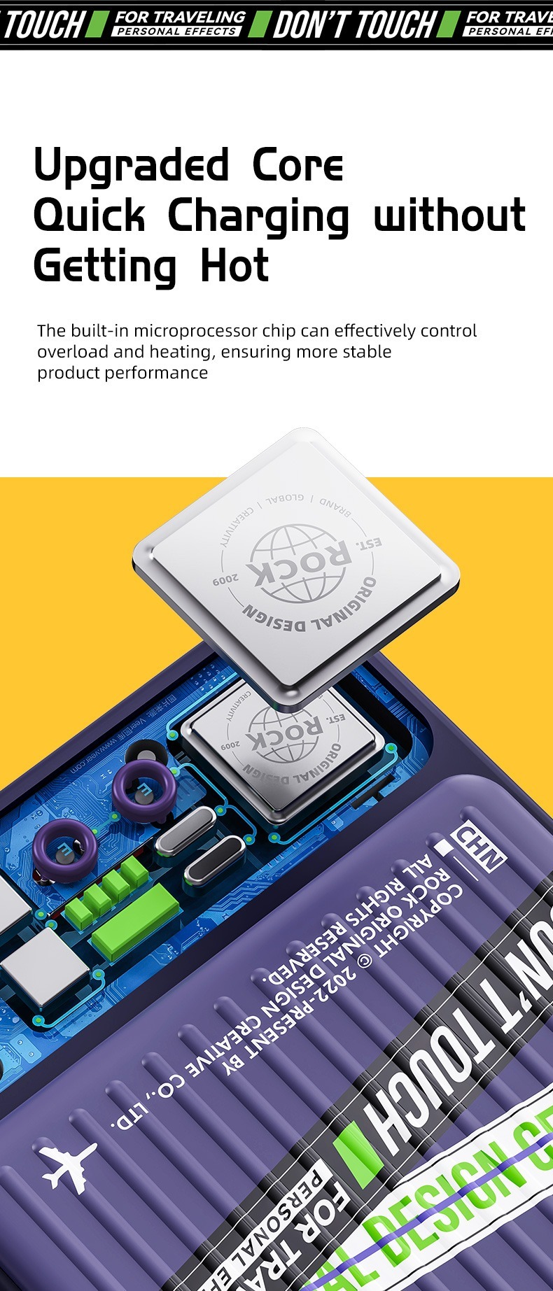 Rock  旅行專用 10000mAh超薄磁吸行動電源