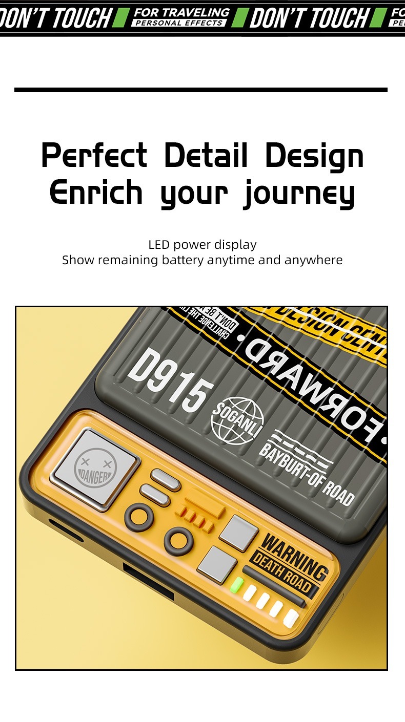 Rock  旅行專用 10000mAh超薄磁吸行動電源