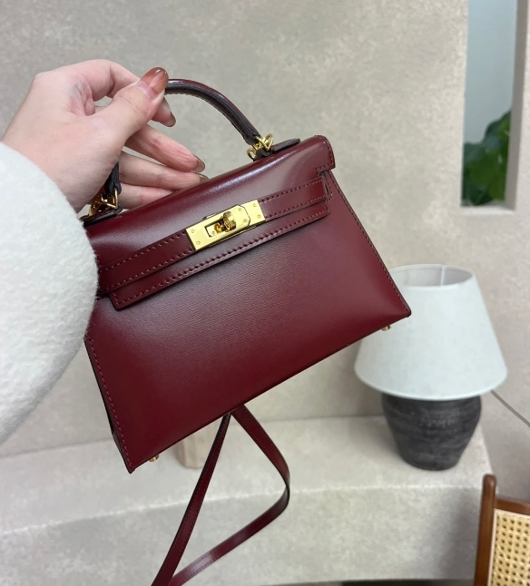 BOX牛皮 復古凱莉包(多色)(19CM/22CM/25CM)