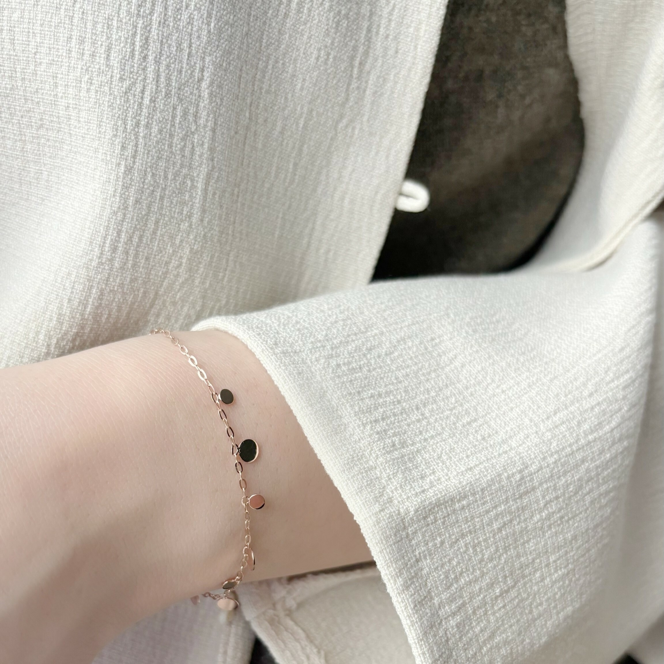 14K Bohemian圓片手鍊