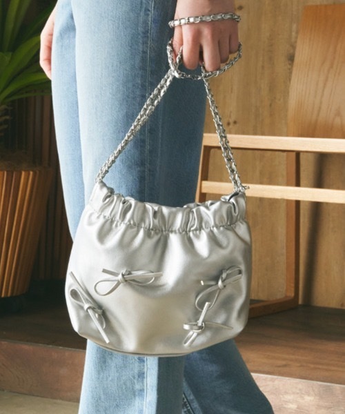 <快速出貨> 日系品牌 蝴蝶結流浪包 三色