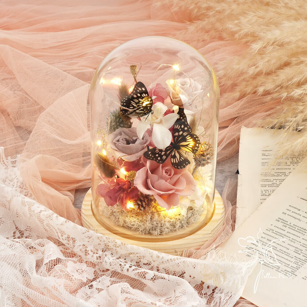 【花園裏的華爾滋】長型玻璃花盅-大