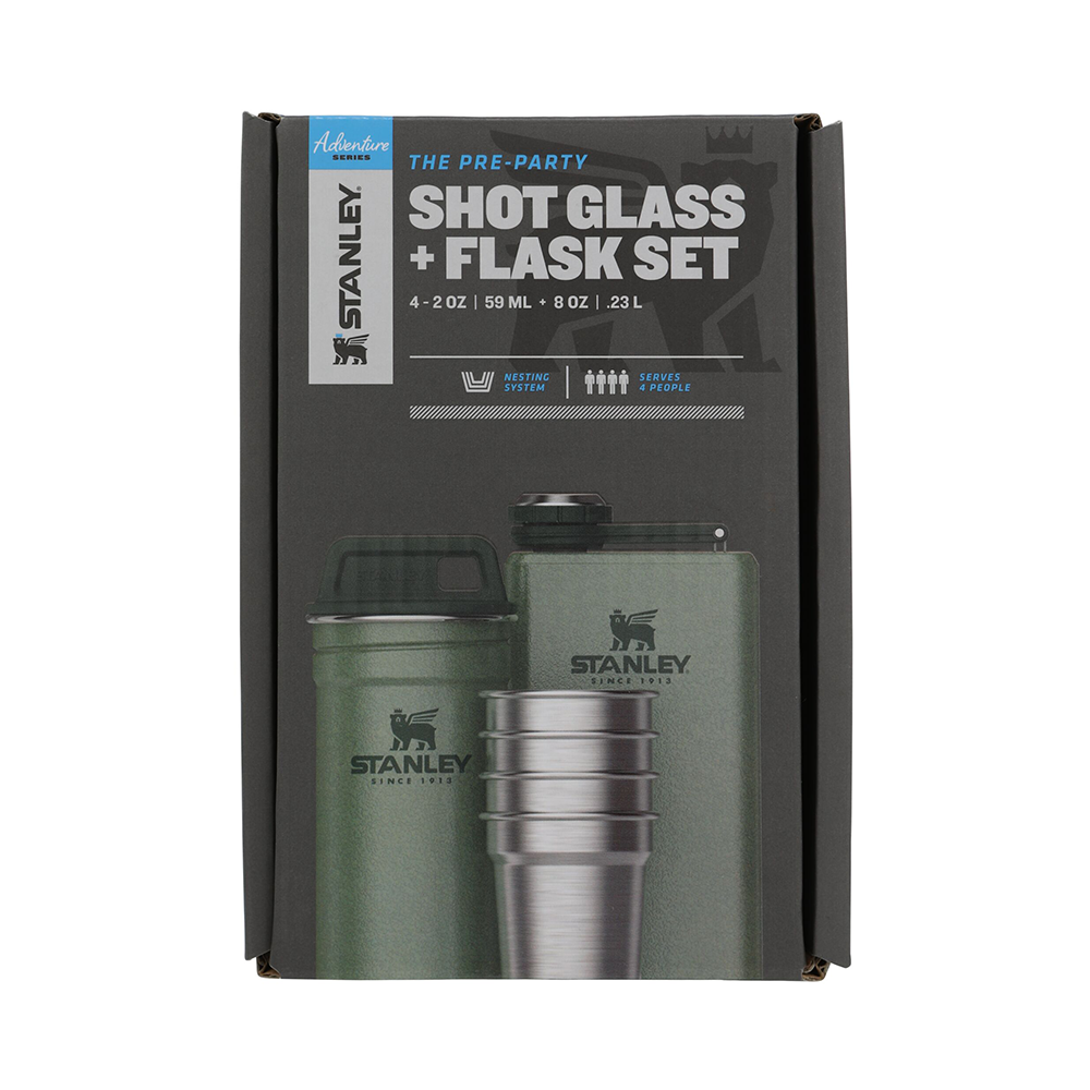 STANLEY 冒險系列 寬口酒壺組 / 錘紋綠