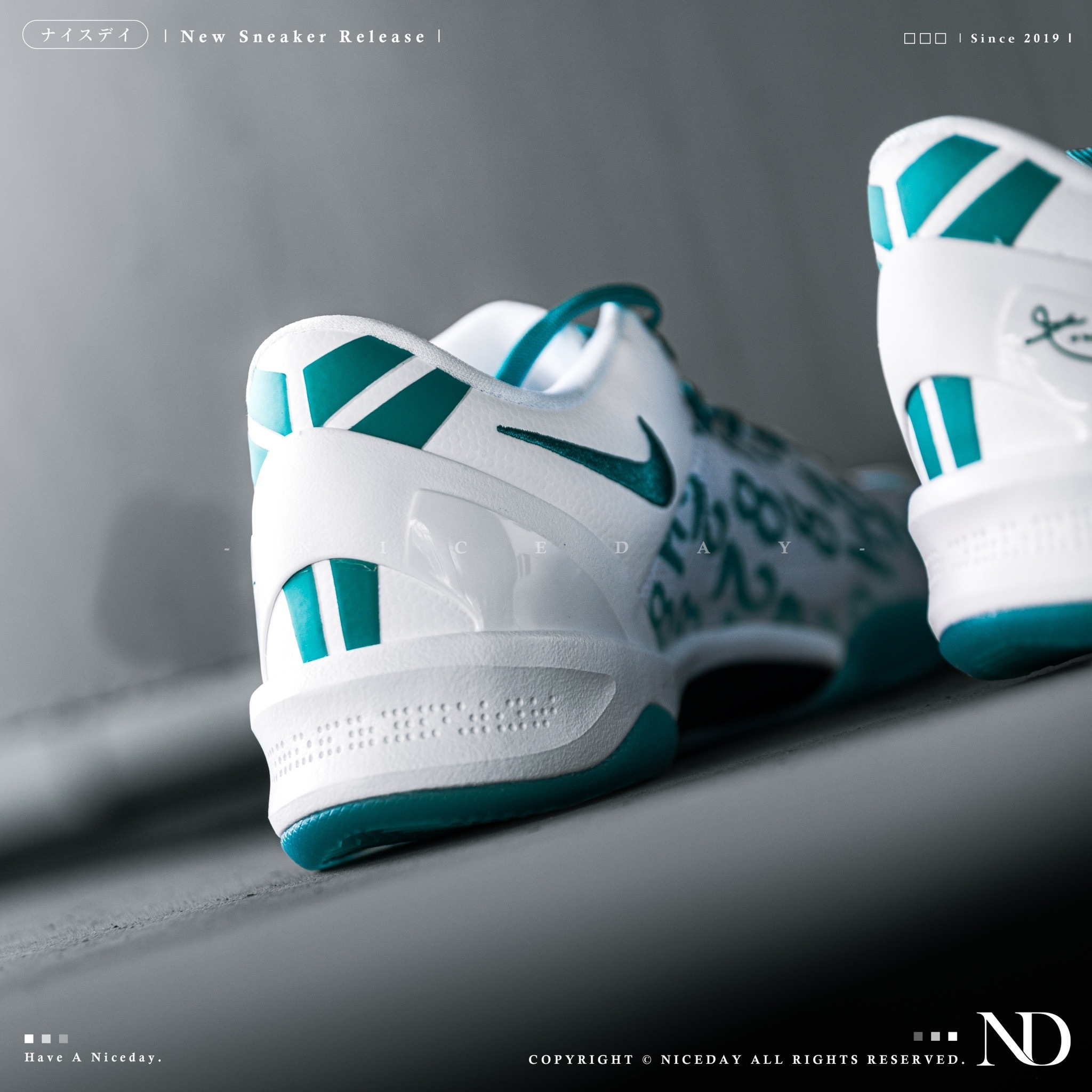 NICEDAY Nike Kobe 8 Protro Aqua 白綠男女尺寸籃球鞋FQ3549-101
