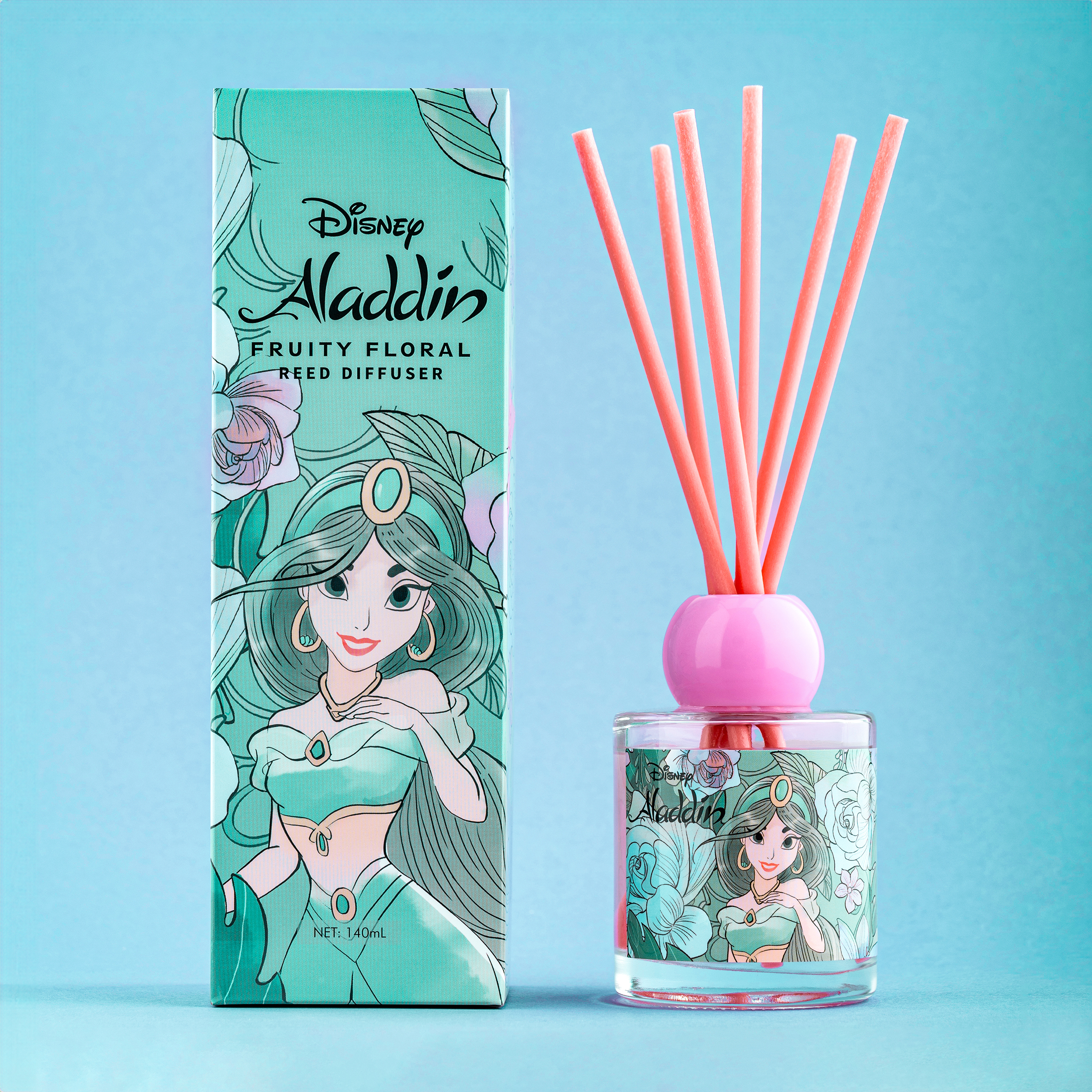 茉莉公主 - 室內香薰棒套裝 (花香果味) 140ml
