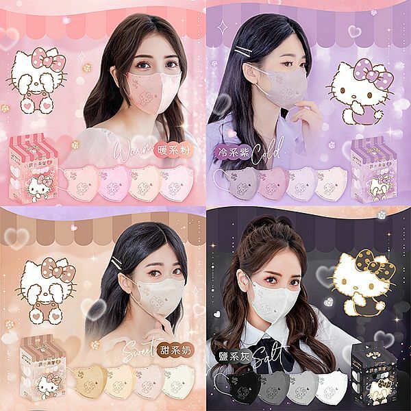 Hello Kitty幸福物語成人立體3D醫用口罩