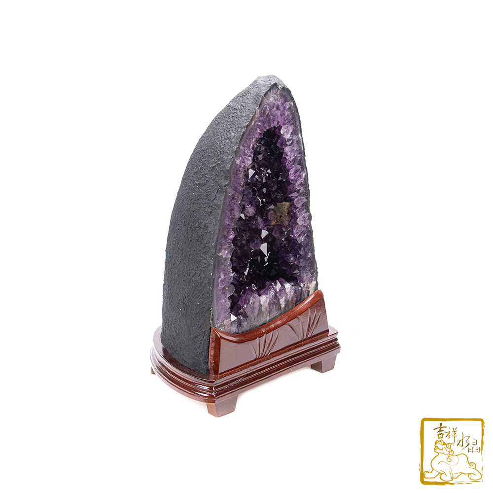 巴西紫水晶洞 17.6kg 聚財源錢水