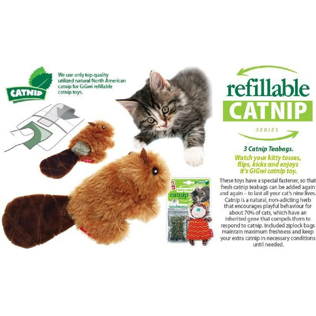 GiGwi - Refillable Catnip 針織貓草袋