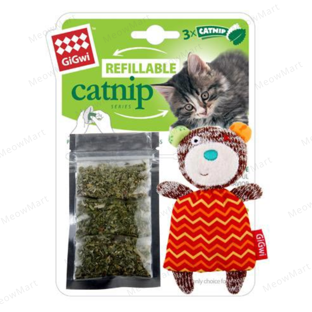 GiGwi - Refillable Catnip 針織熊貓草袋