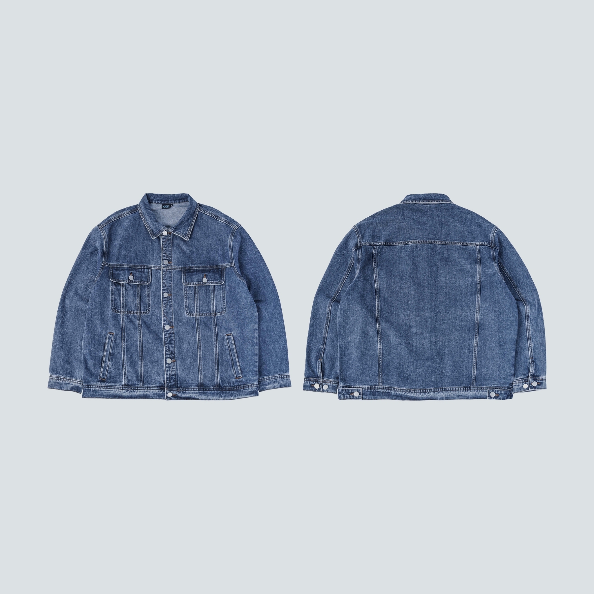 SBG 基礎口袋寬鬆牛仔外套 082