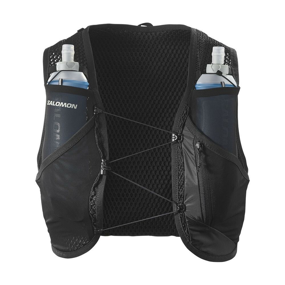 SALOMON ACTIVE SKIN 8 水袋背包組 (黑/金屬灰）