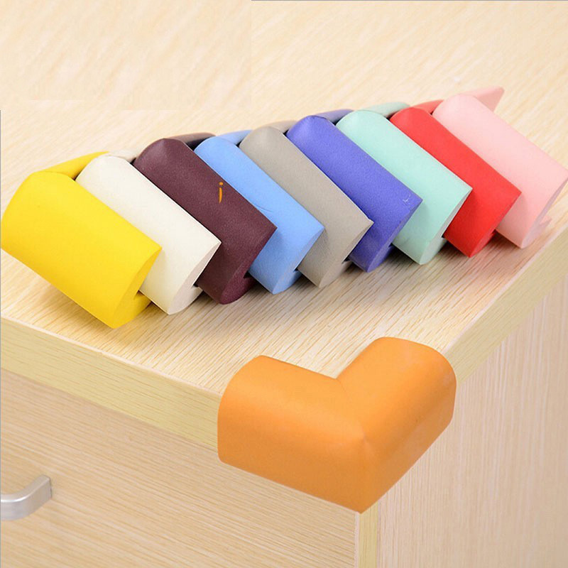 L型加厚防撞角 4入｜桌角防撞貼 寶寶防護 防撞條 桌邊防碰 撞角保護 家具防護貼 居家安全 多色可選【輕鬆購五金百貨】