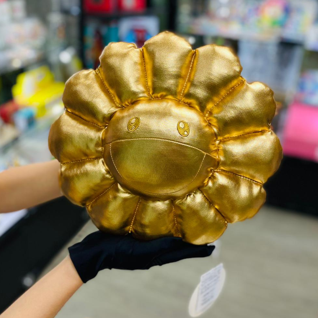 30cm / 60cm Flower Cushion (Gold)