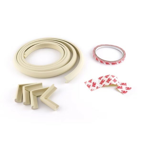 柔軟安全防撞條200cm｜桌角防撞貼 寶寶防護 防撞條 桌邊防碰 撞角保護 家具防護貼 居家安全 多色可選【輕鬆購五金百貨】