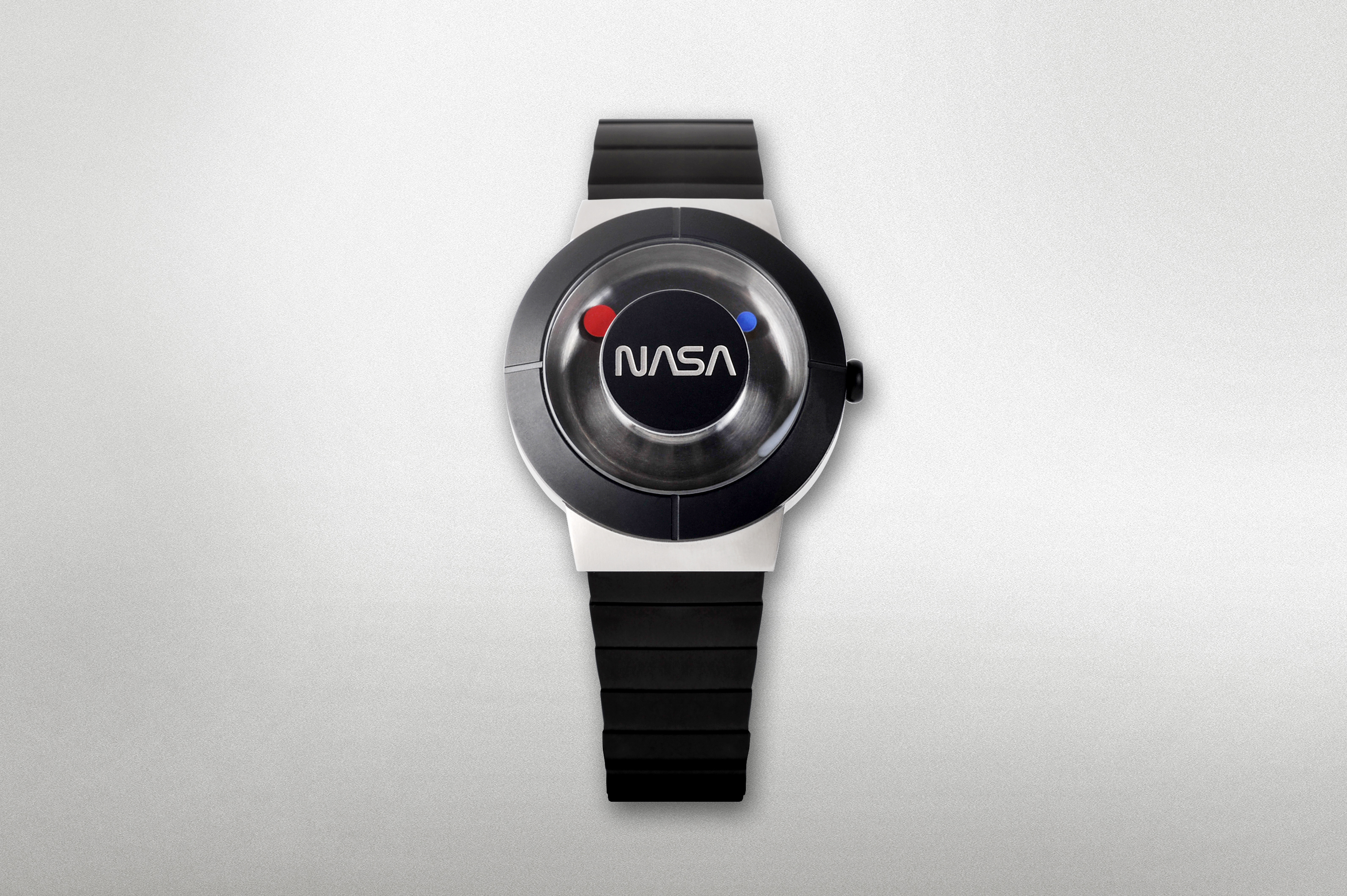 The Space Watch by Richard Danne (Father of the NASA Design Program) - Jet Silver