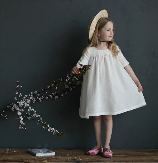 (預購)ALL THE BEAUTIFUL LINEN 經典方領短袖洋裝 CLASSIC DRESS (SHORT SLEEVE)