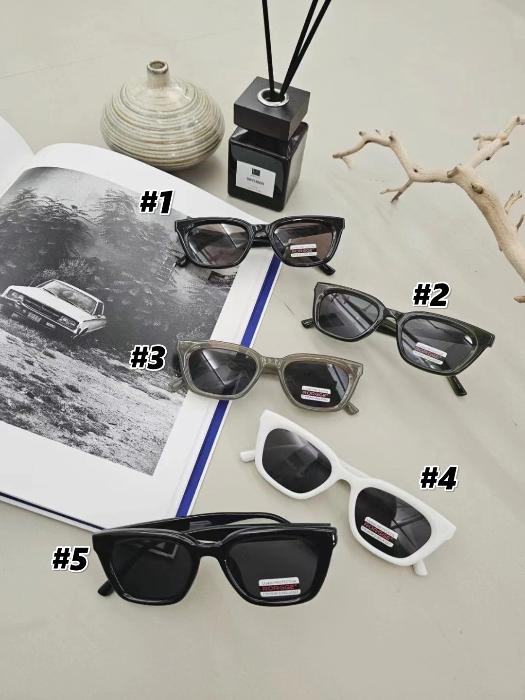 韓國型格小方框太陽眼鏡-5款 #AS641