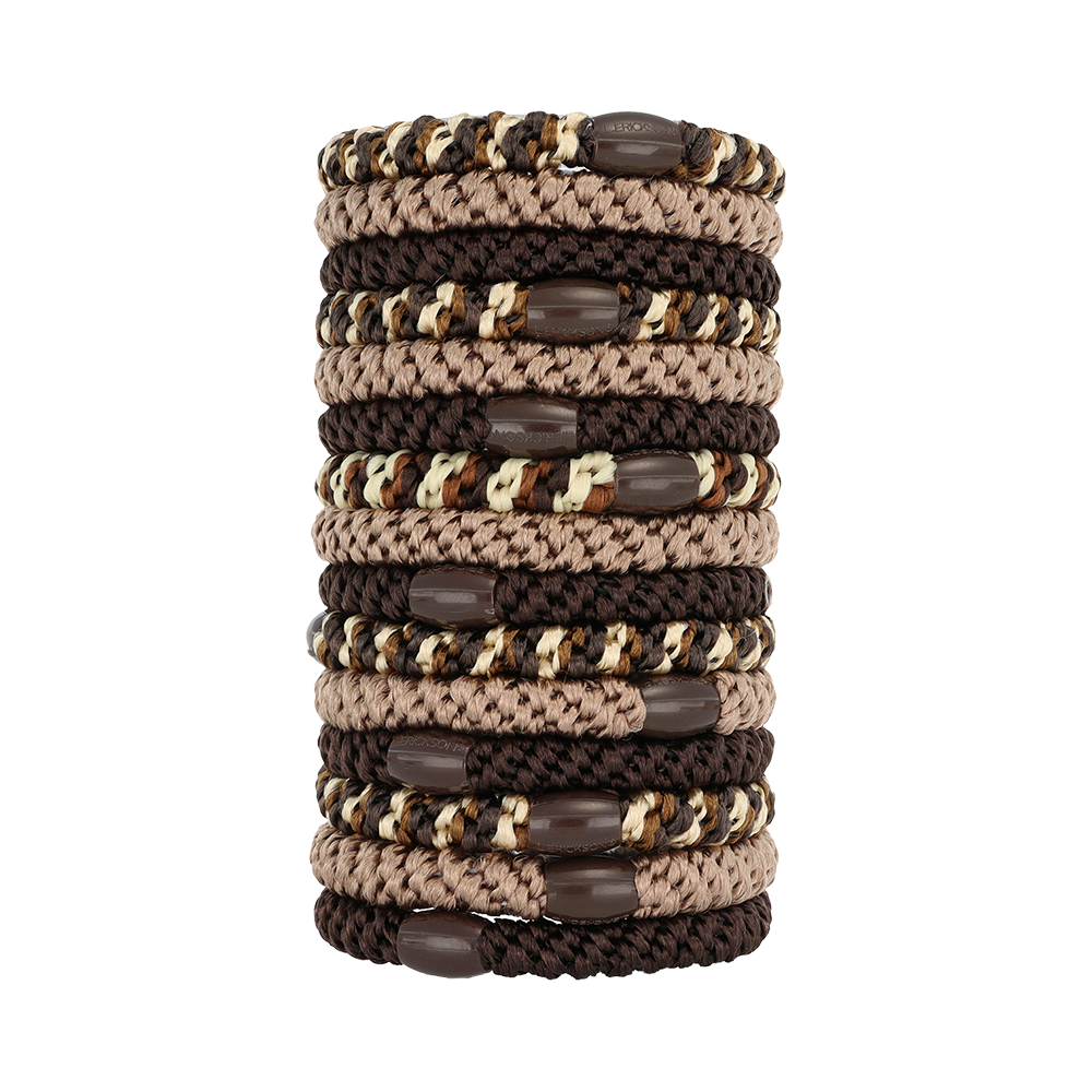 L. ERICKSON 彈力髮圈桶15入-粗版〈太妃糖色〉