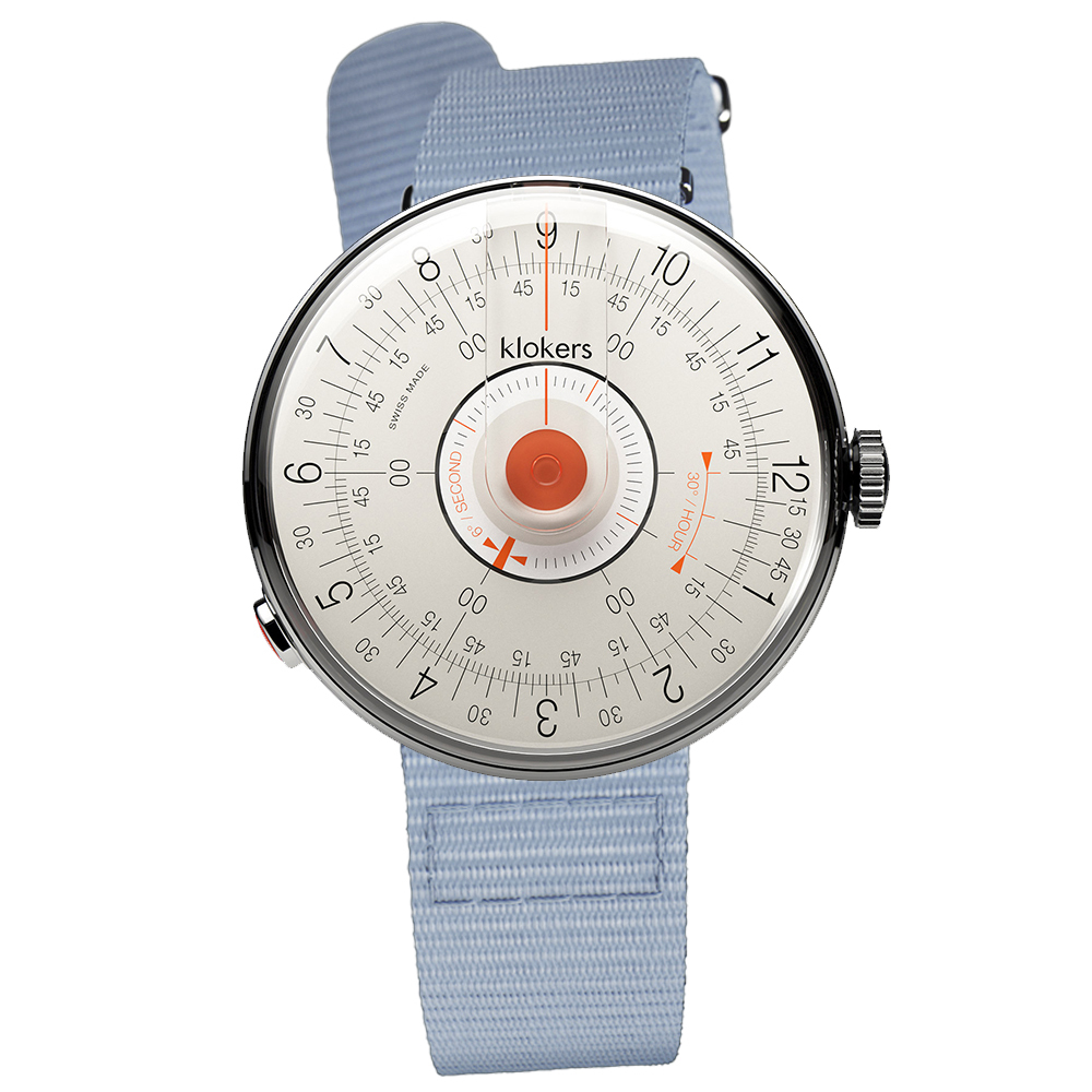 KLOK-08-D2 橘軸+尼龍錶帶