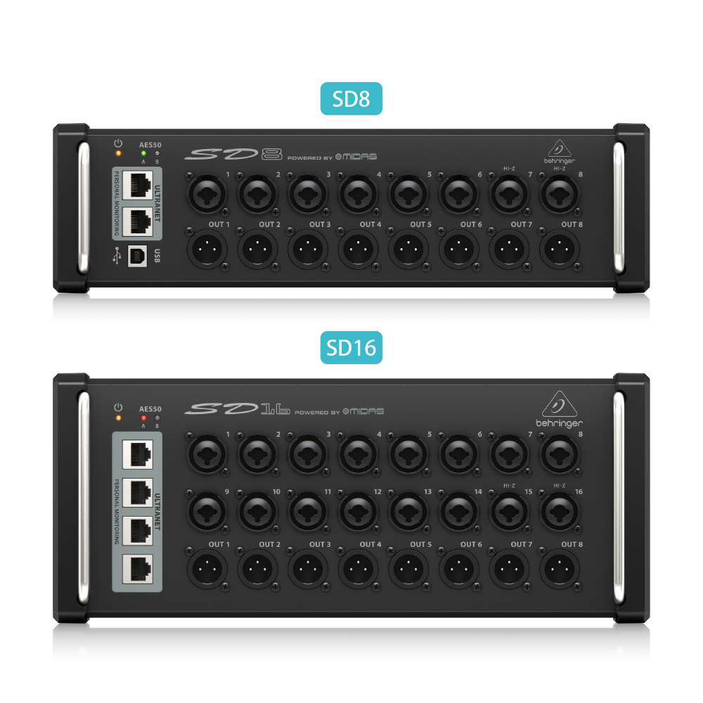 Behringer Behringer / SD系列 數位多軌StageBox ( SD8 / SD16 ) 第 2 張圖片｜三峽配件 / 週邊