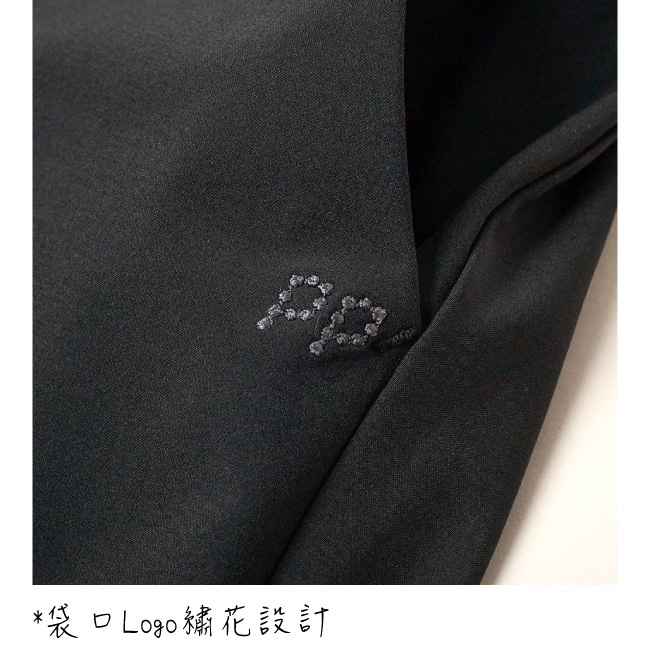 PIPPY素色超彈休閒長褲 黑