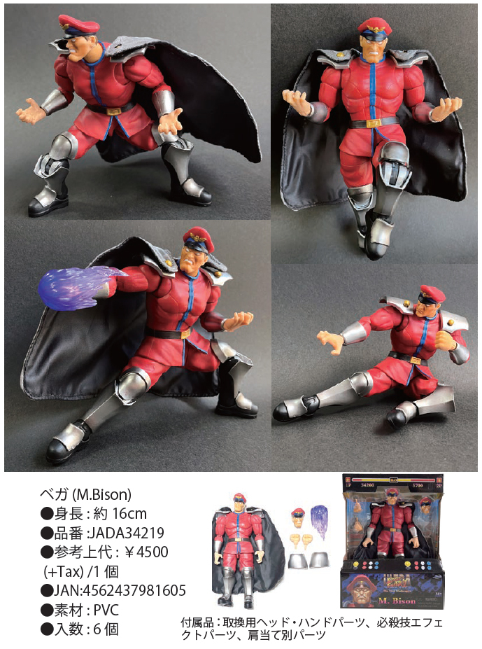 "Street Fighter II" Street Fighter Action Figure 1/12 Scale M. Bison