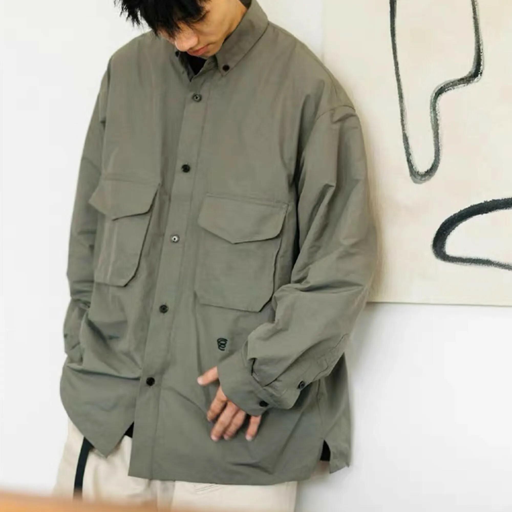 【現貨】BOHRHOO Hunter Shirts 獵裝 素色 長袖 襯衫 兩色