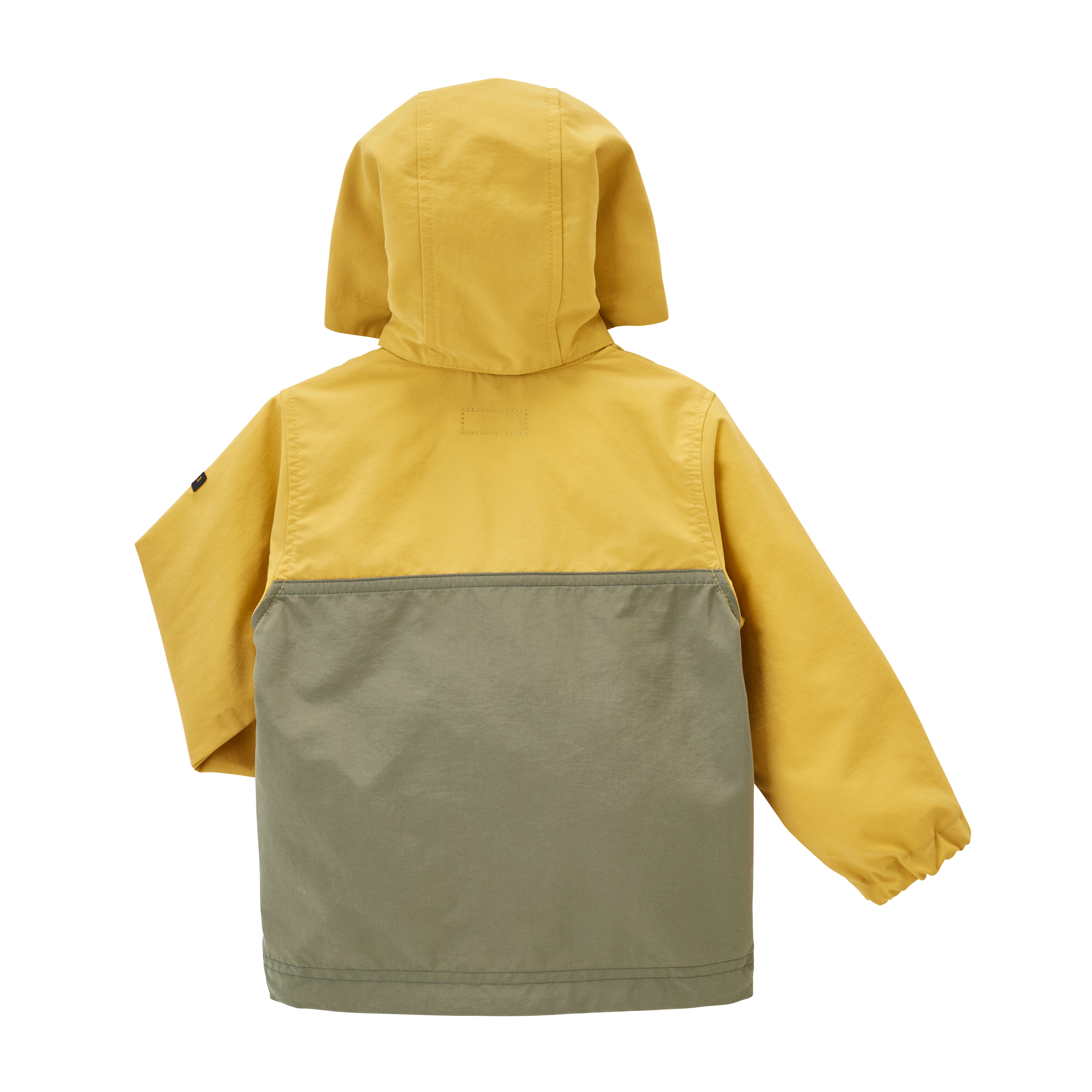 DOUBLE_B B君可拆式連帽防風外套-芥末