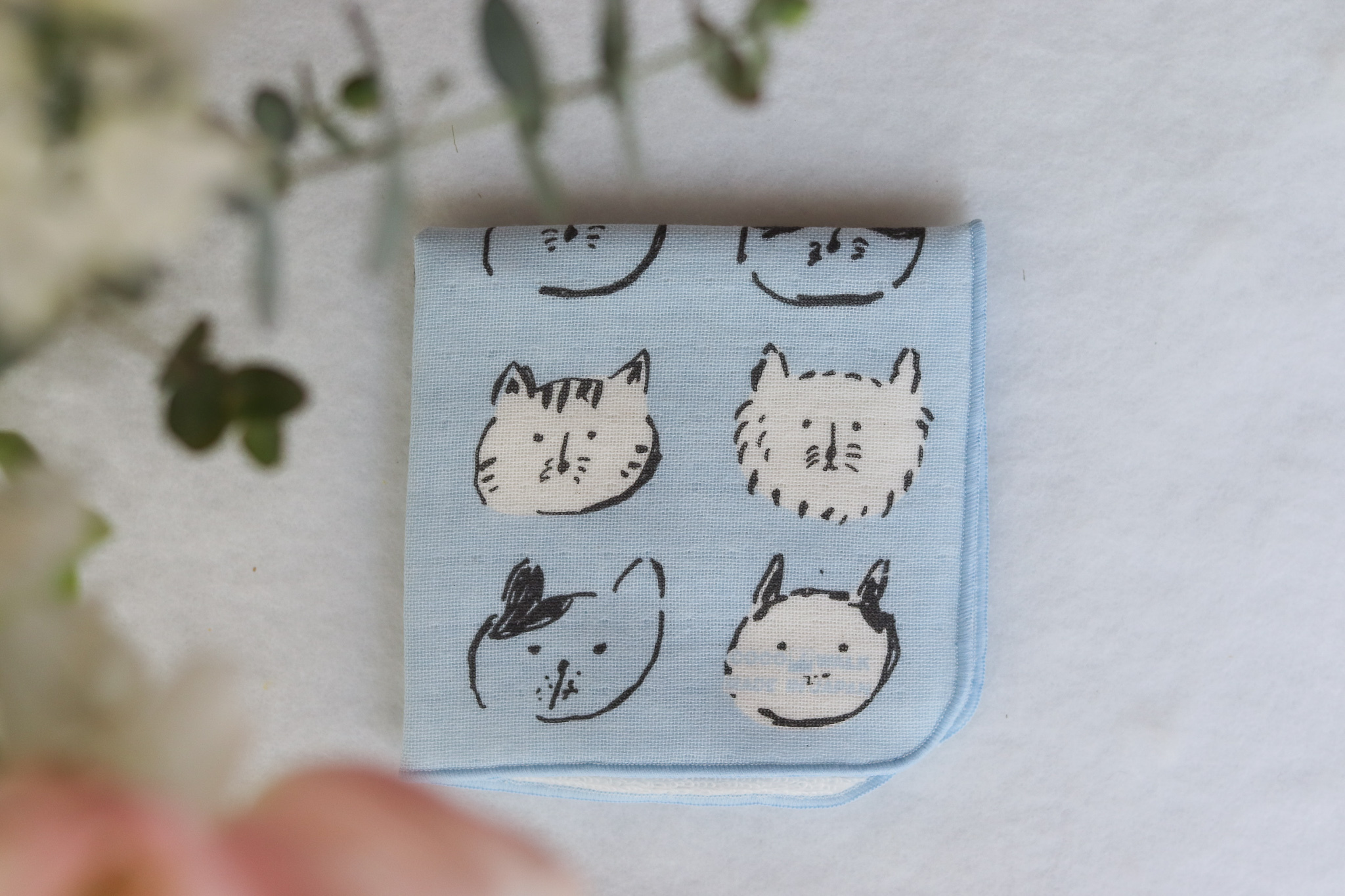 Coco Walk 貓顏 方巾 手帕