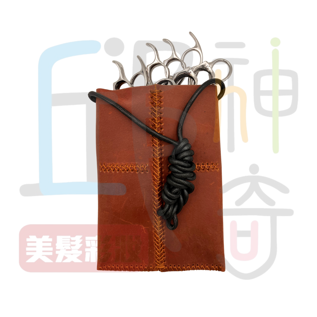528進口皮質剪刀包