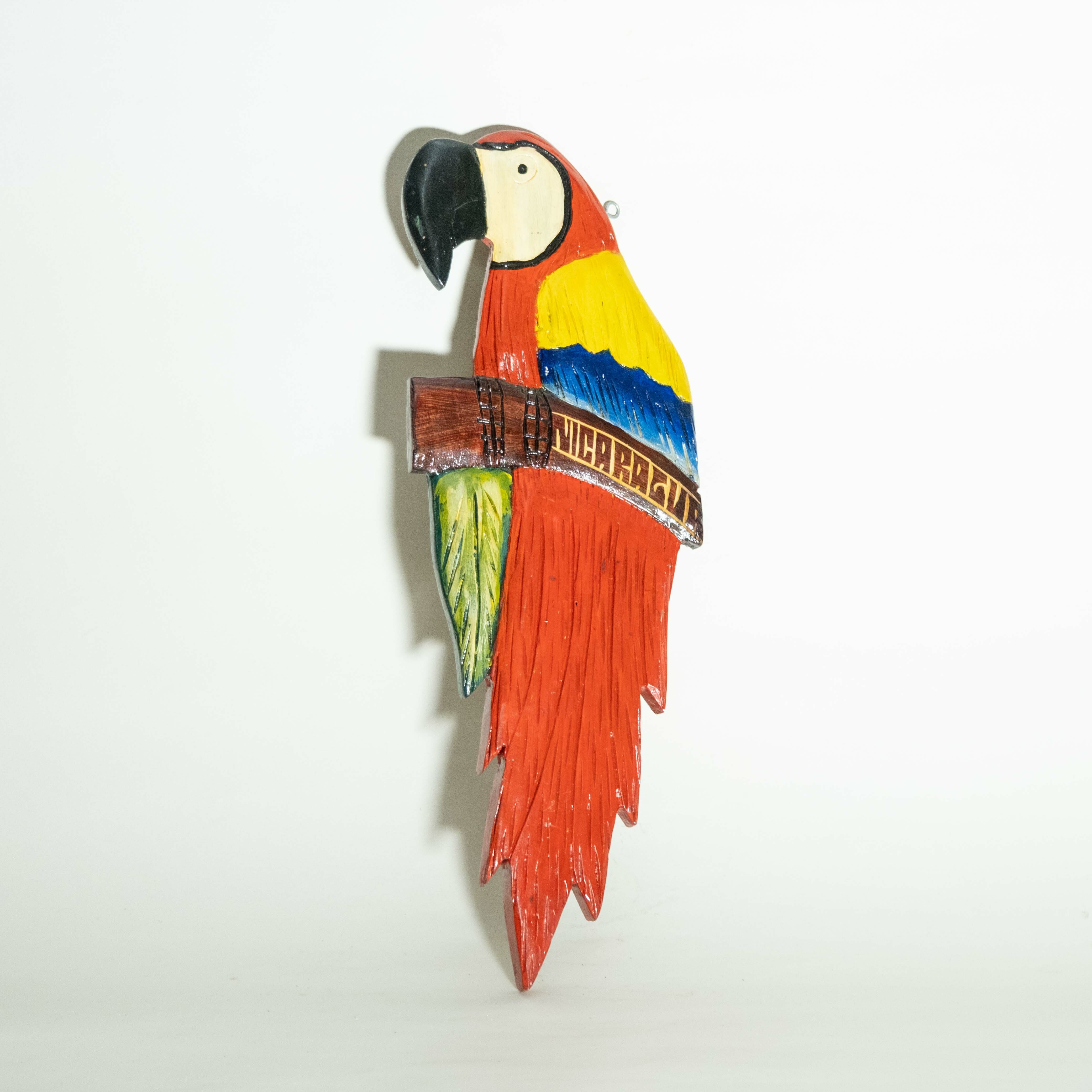 木雕壁飾｜金剛鸚鵡｜尼加拉瓜
