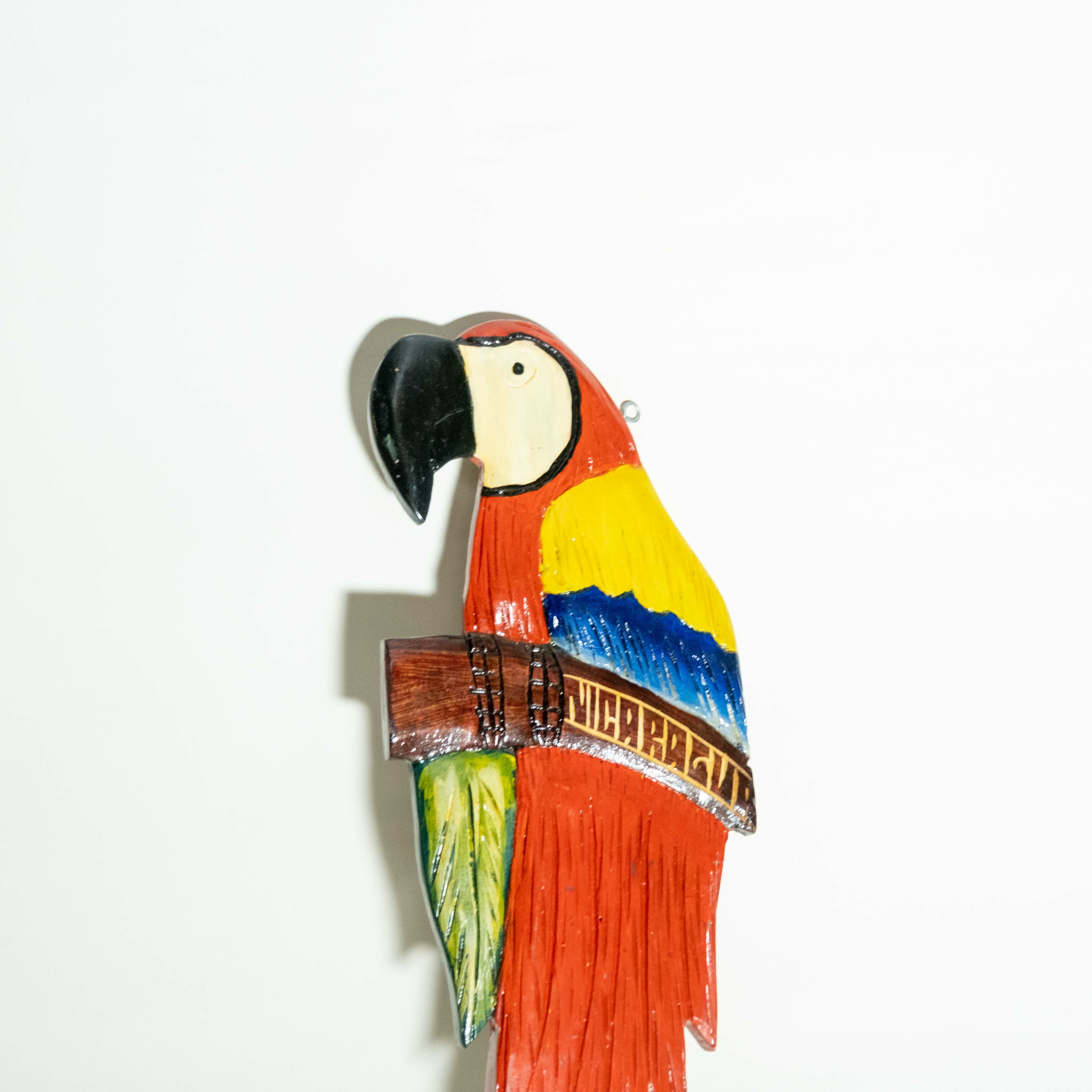 木雕壁飾｜金剛鸚鵡｜尼加拉瓜