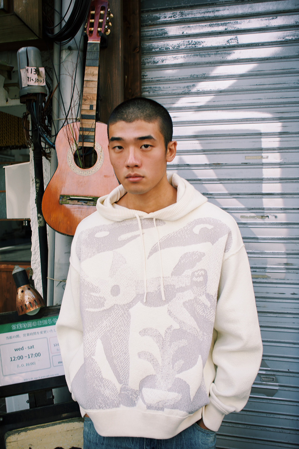 [YUSUKE NAGAOKA] Maybelle & Sara Hoodie-White