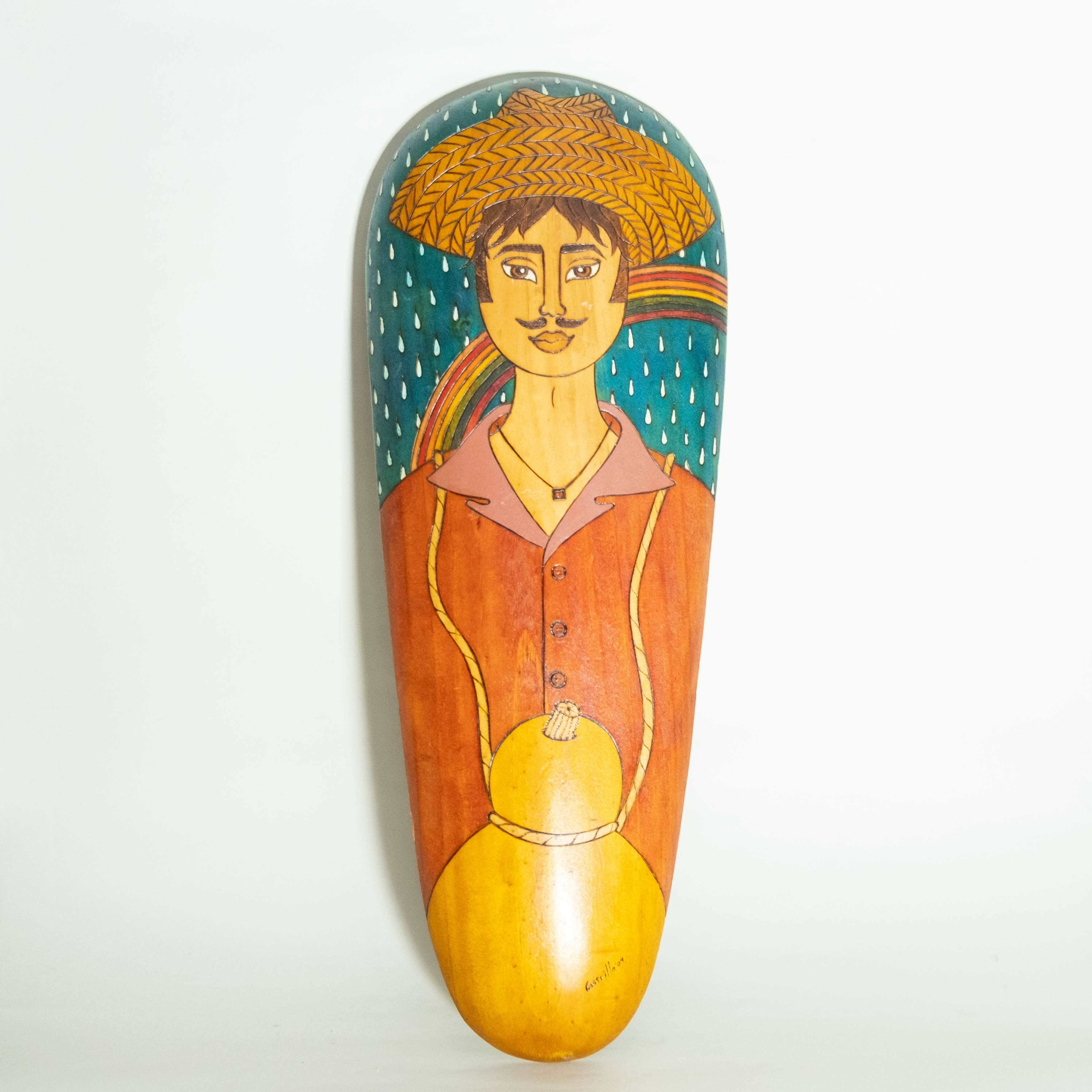 木雕壁飾｜農忙者｜薩爾瓦多