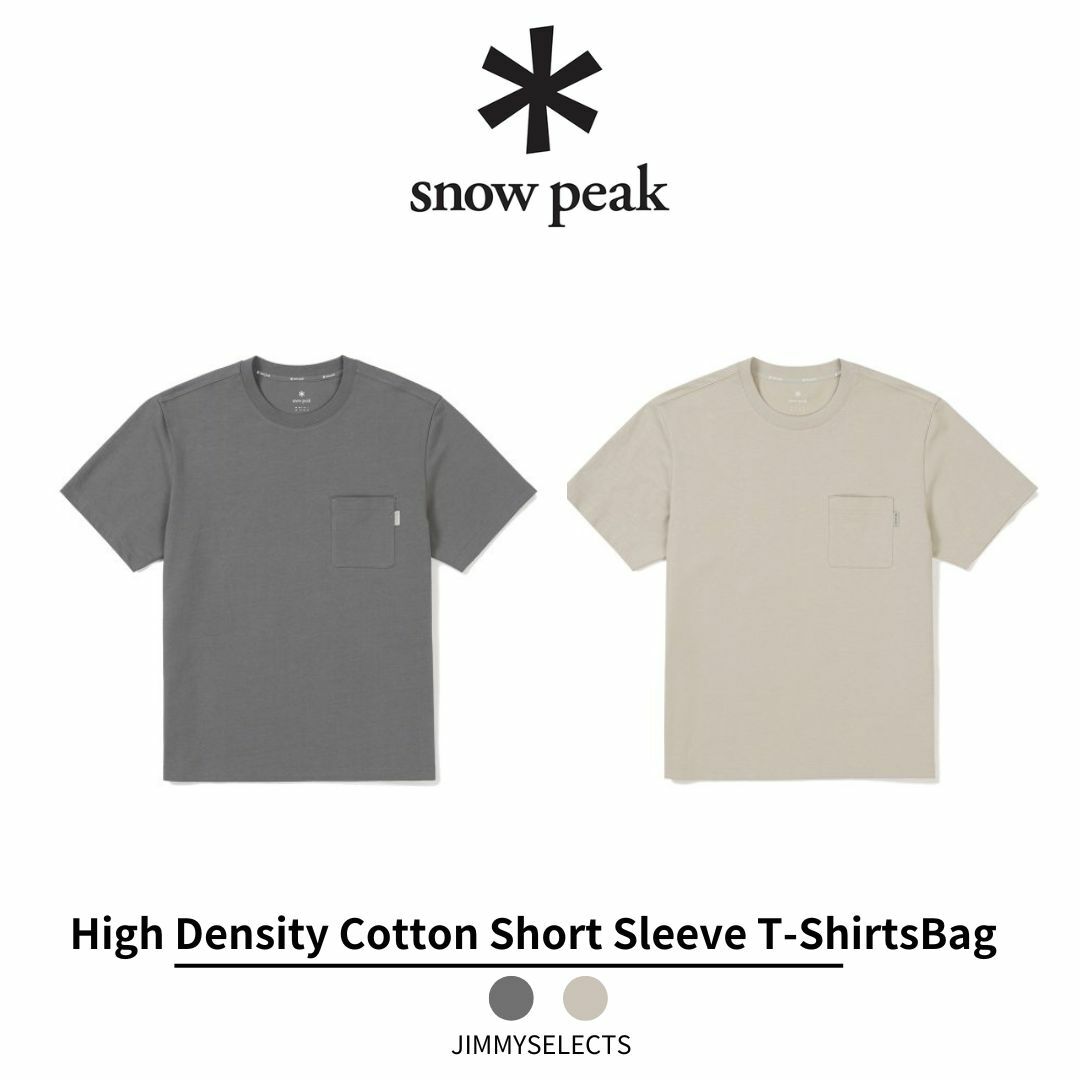 Snow Peak 雪諾必克 High Density  棉質 短袖 短T S24MMFTS02