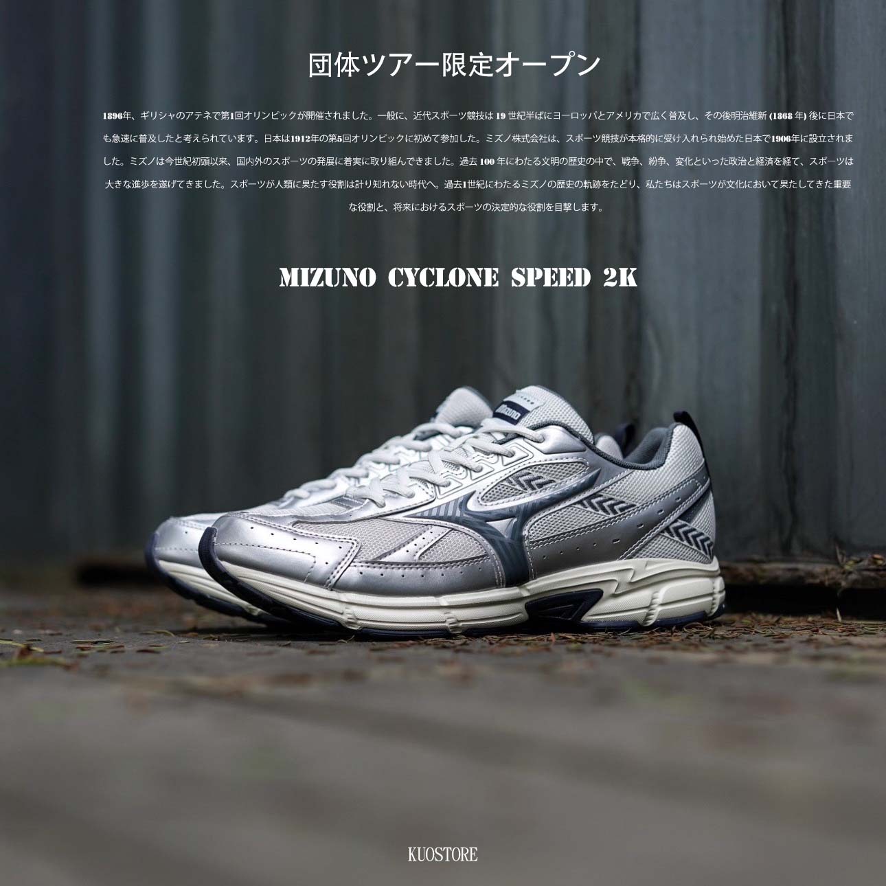 預購) M IZUNO Cyclone Speed 2k 美津濃慢跑鞋銀灰色D1GH222913