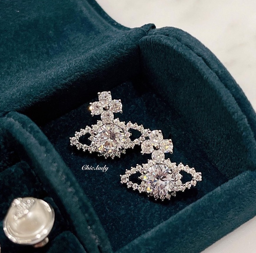 Earrings | 亮鑽土星