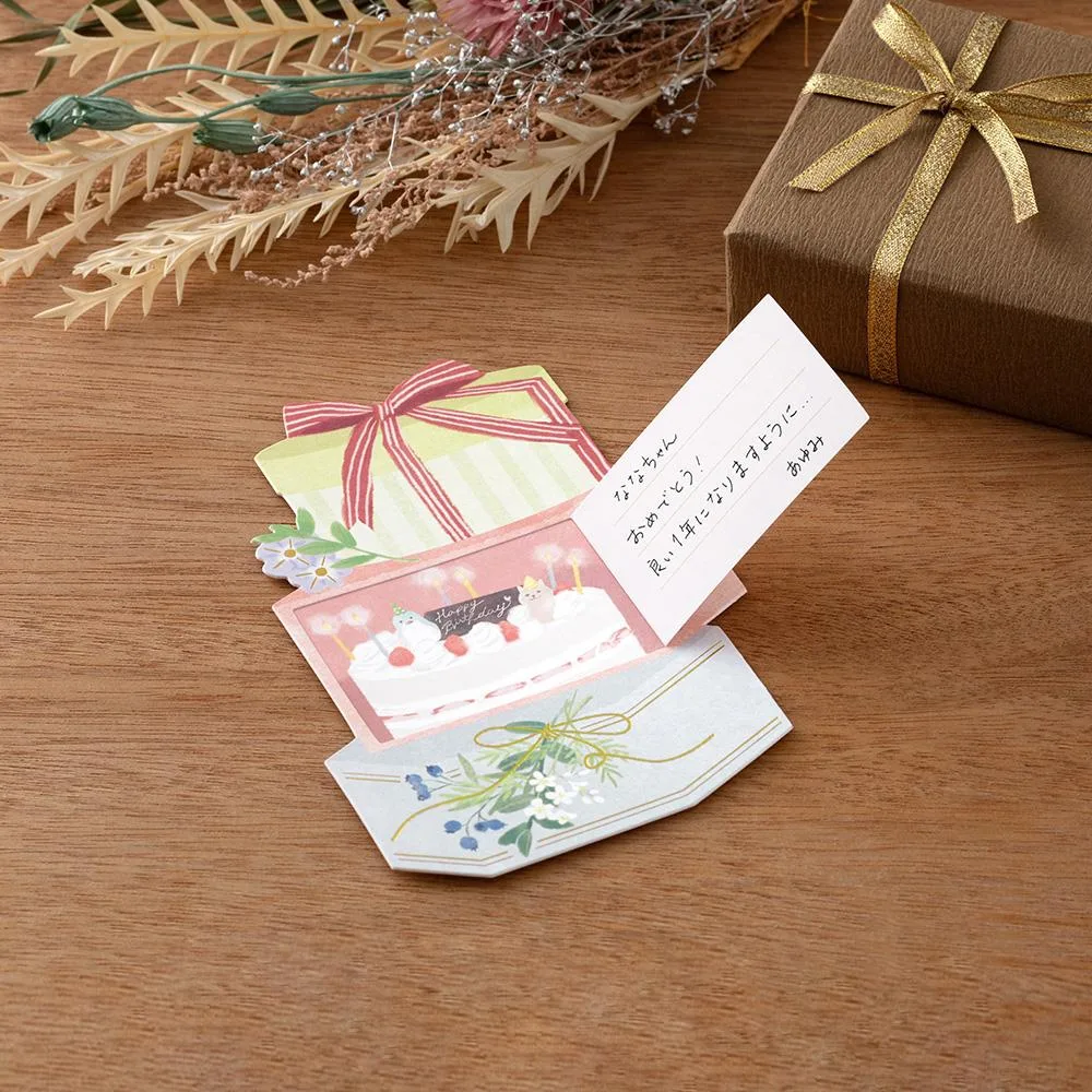 生日禮物 開窗卡片｜日本MIDORI