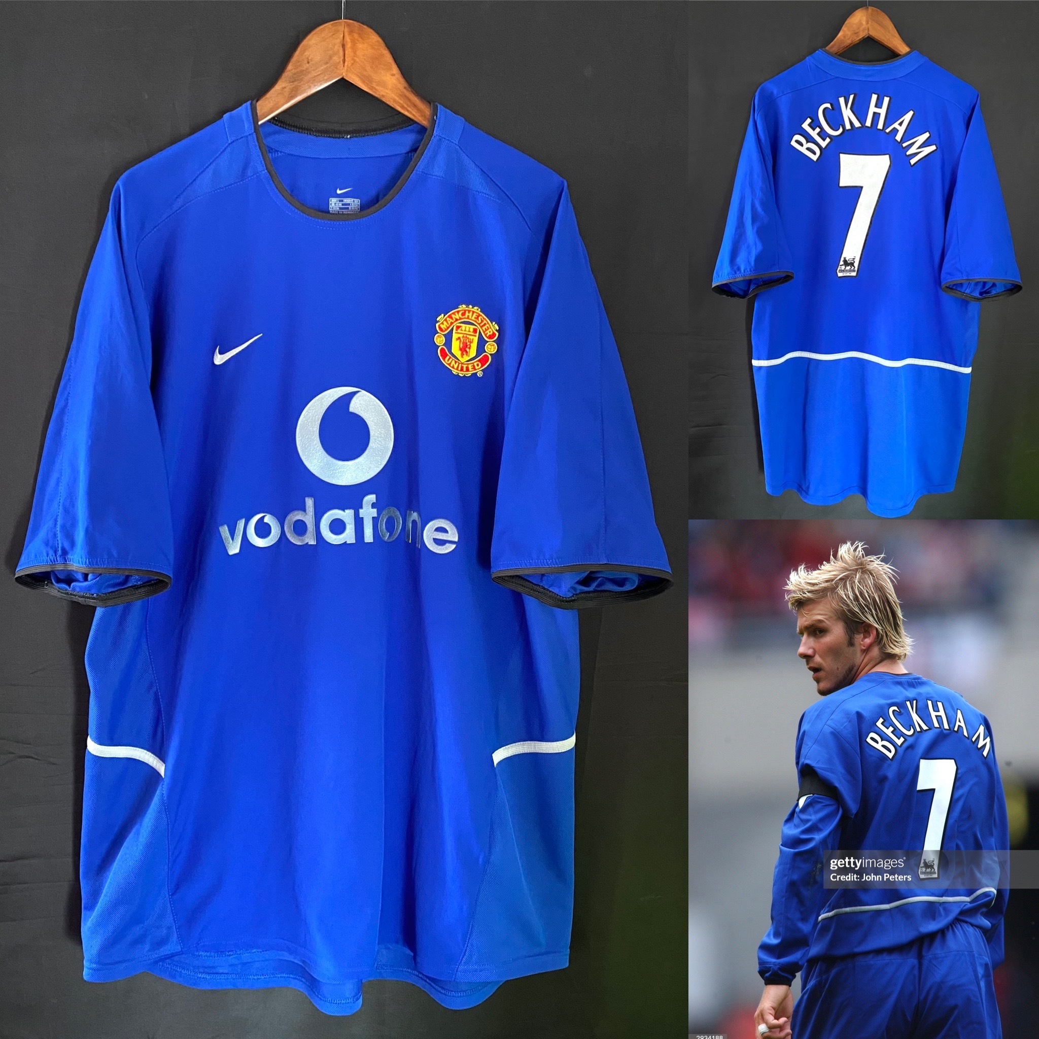 曼聯 2002-2003 Nike 二客球衣 #7 BECKHAM