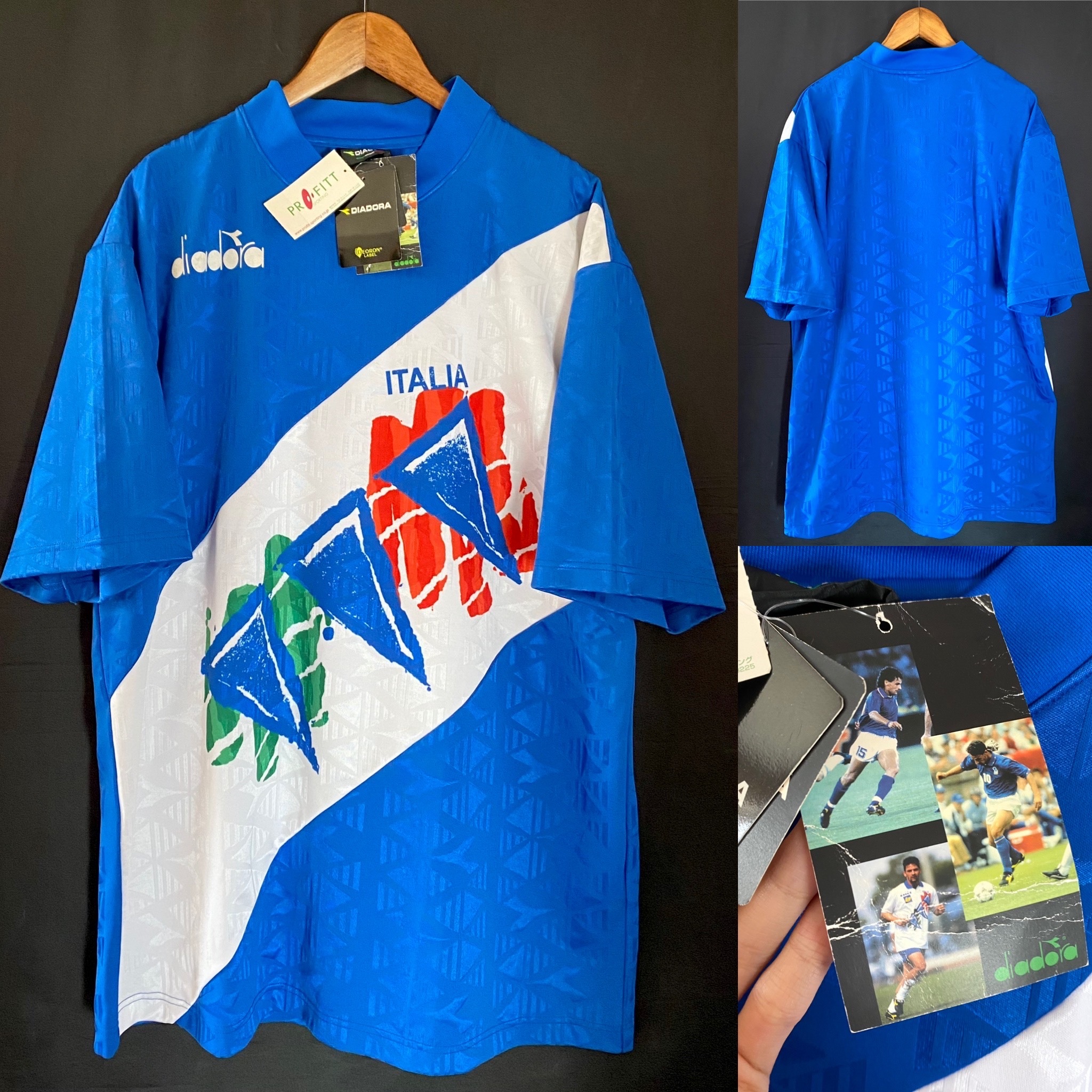 (BNWT) Italy 1994 Diadora Training Shirt