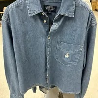 [S] WHO.A.U STEVE CROP DENIM SHIRTS,INDIGO, WHYJE2336F5508500-INDIGO (SWAU284)