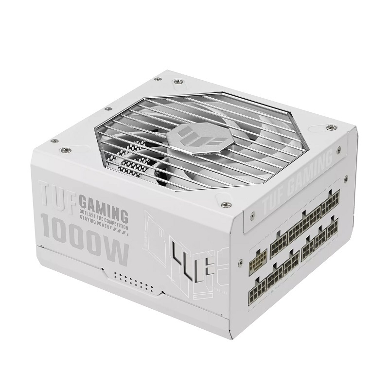 米特3C數位–ASUS 華碩 TUF GAMING 1000W White Edition 軍戎白 金牌 ATX3.1電源供應器/90YE00S5-B0TA00