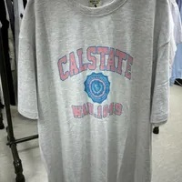 [S] WHO.A.U CAMPUS PRINT SHORT SLEEVE T-SHIRT,LIGHT MELANGE GRAY, WHRPD2591U-LIGHT MELANGE GRAY (SWAU294)
