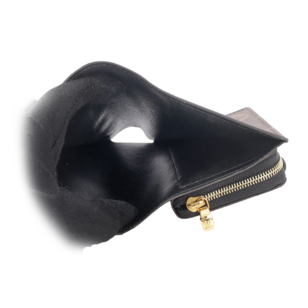【Louis Vuitton / LV】Juliette 金色圓圈標誌三色對開零錢袋釦式短夾 M69432