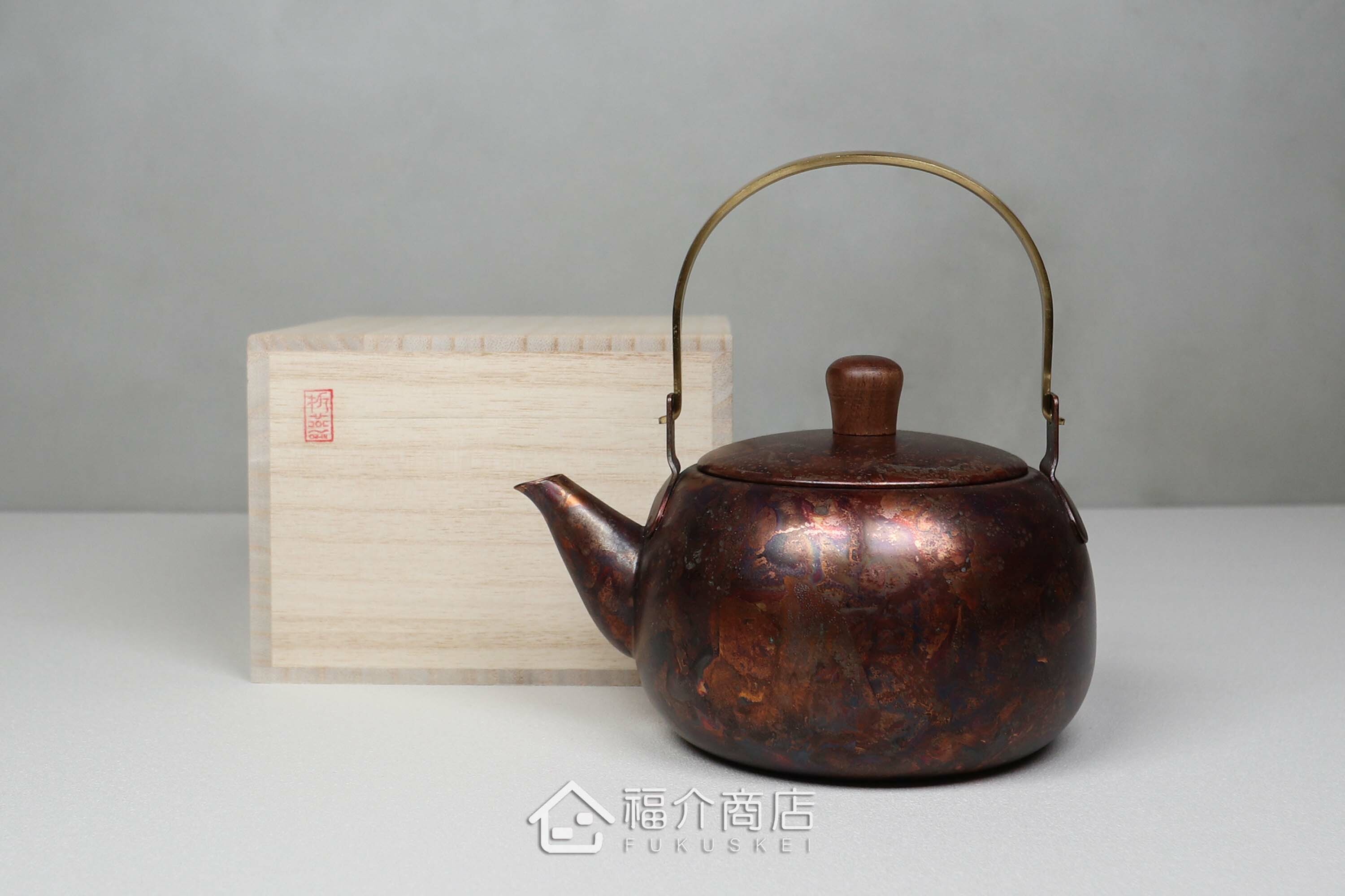 泡茶用的紅棕色不鏽鋼材質泡茶壺